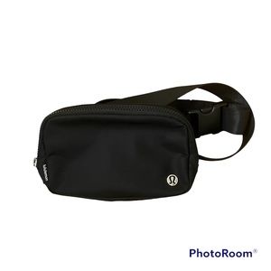Lululemon Belt Bag Black with Silver Hardware